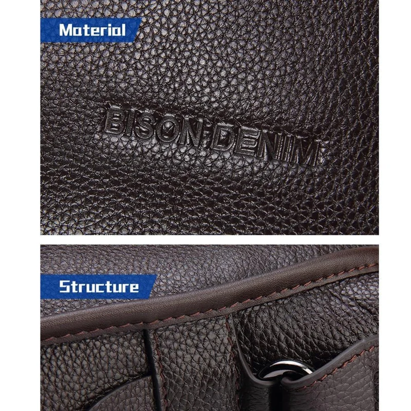 Leder Garantie Aktentasche Herren Tasche 14 Zoll Laptop Weiches Rindsleder Messenger Bag Handtasche Tasche Business