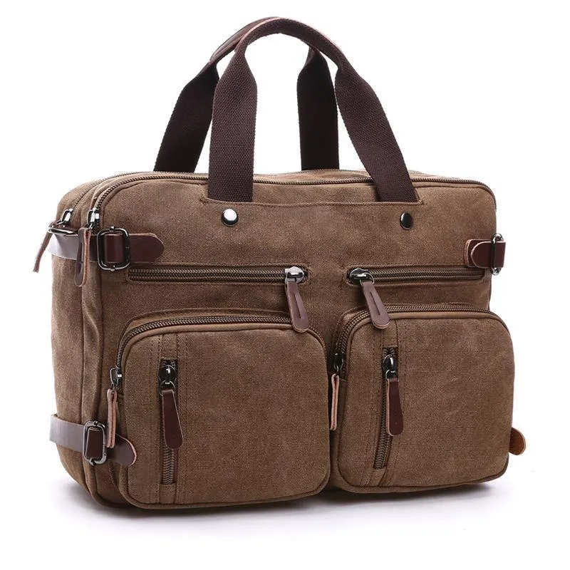 Aktentasche mann Tasche Business Schulter Messenger Tasche männer vintage Casual Laptop Handtasche männlichen Messenger Umhängetaschen zurück