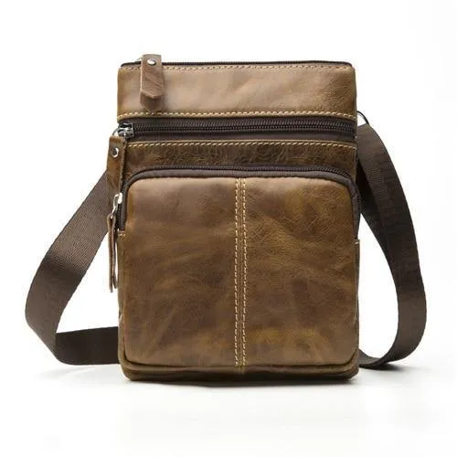 Tasche männer Schulter Echtes Leder taschen Flap Kleine männer mann umhängetaschen für männer natürliche Leder tasche M701