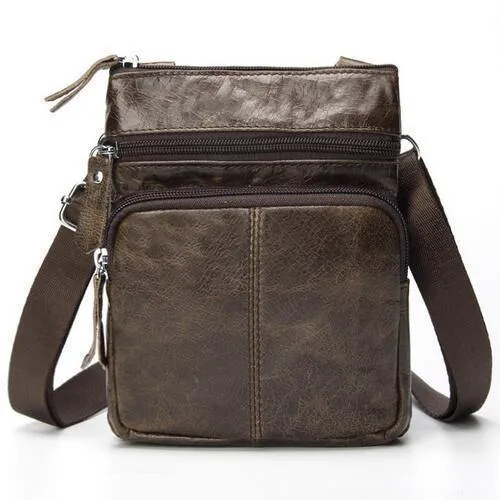 Tasche männer Schulter Echtes Leder taschen Flap Kleine männer mann umhängetaschen für männer natürliche Leder tasche M701