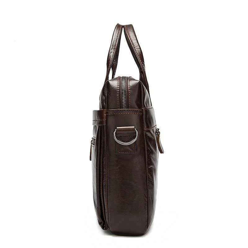 Leder Männer Taschen Business Aktentasche männer Laptop Tasche Mann Vintage Umhängetasche Schulter Handtasche Männliche Messenger Tasche Portfolio
