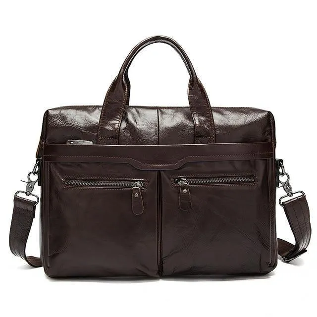 Leder Männer Taschen Business Aktentasche männer Laptop Tasche Mann Vintage Umhängetasche Schulter Handtasche Männliche Messenger Tasche Portfolio