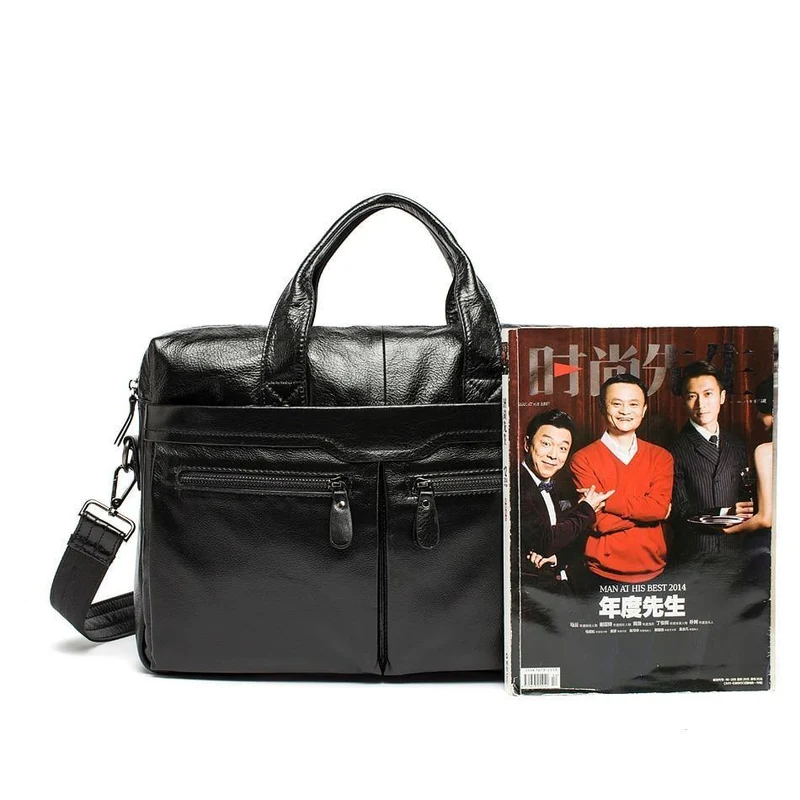 Leder Männer Taschen Business Aktentasche männer Laptop Tasche Mann Vintage Umhängetasche Schulter Handtasche Männliche Messenger Tasche Portfolio