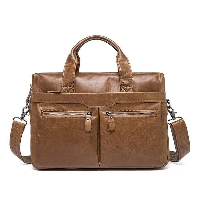 Leder Männer Taschen Business Aktentasche männer Laptop Tasche Mann Vintage Umhängetasche Schulter Handtasche Männliche Messenger Tasche Portfolio