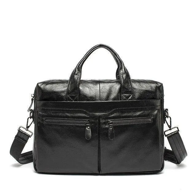 Leder Männer Taschen Business Aktentasche männer Laptop Tasche Mann Vintage Umhängetasche Schulter Handtasche Männliche Messenger Tasche Portfolio