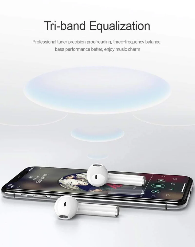 TWS Kabelloses Bluetooth-Kopfhörer-Headset für iPhone Xs Max XR 7 8, USAMS Bluetooth-Kopfhörer für Samsung Xiaomi mit Ladebox