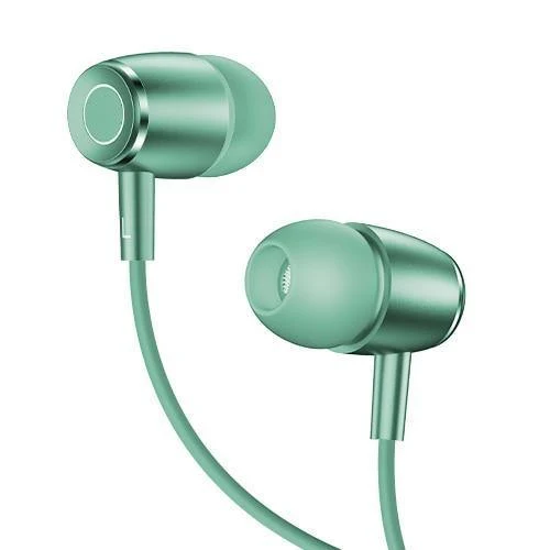 EP-26 Tiffany Blue In-Ear-Ohrhörer aus Metall, USAMS 3.5 mm Hifi-Ohrhörer, Bass-Kopfhörer, Stereo-Headset, In-Ear-Kopfhörer mit Kabel und Mikrofon