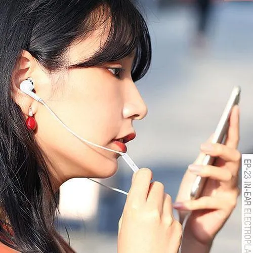 Hifi-Ohrhörer In-Ear 3.5 mm Original USAMS AUX mit Mikrofonkabelsteuerung für iPhone Xiaomi Mobiltelefon MP3-Kopfhörer