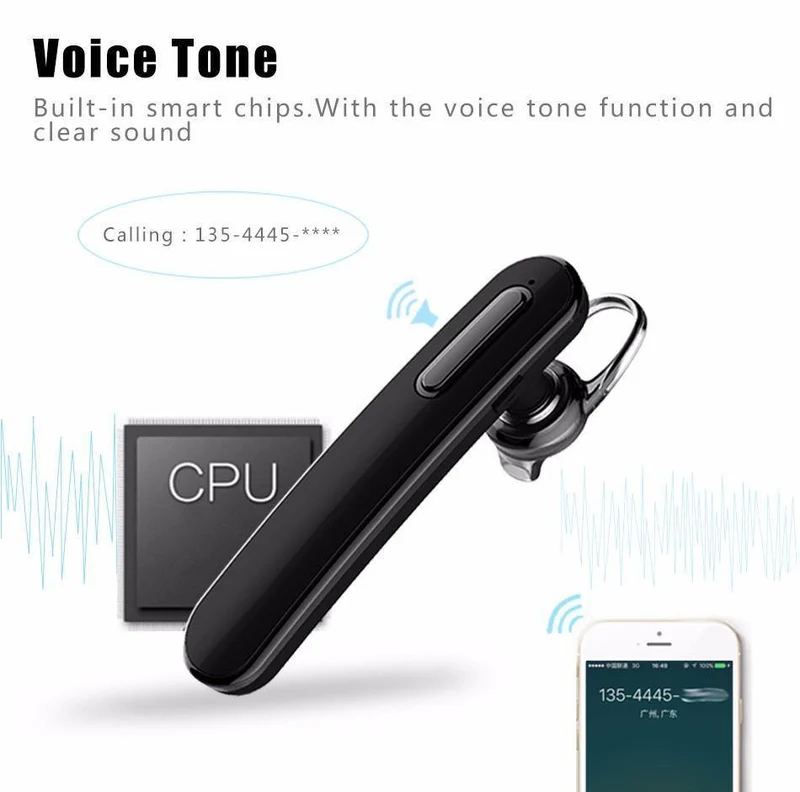 USAMS Stereo Bluetooth Kopfhörer Headset In-Ear Bluetooth Wireless 4.1 Für iPhone Samsung Xiaomi In-Ear-Kopfhörer Mikrofon Handfrei