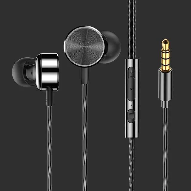 CAFELE Professioneller In-Ear-Kopfhörer mit Kabel, High-Fidelity-Klangqualität, Metall, schwerer Bass, Musik, kabelgebundener Kopfhörer für Telefon