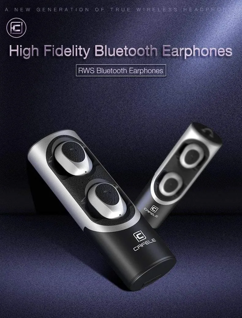 CAFELE In-Ear Bluetooth-Kopfhörer Drahtlose Ohrhörer Metall Heavy Bass Business-Kopfhörer High-Fidelity-Klangqualität für Sportmusik