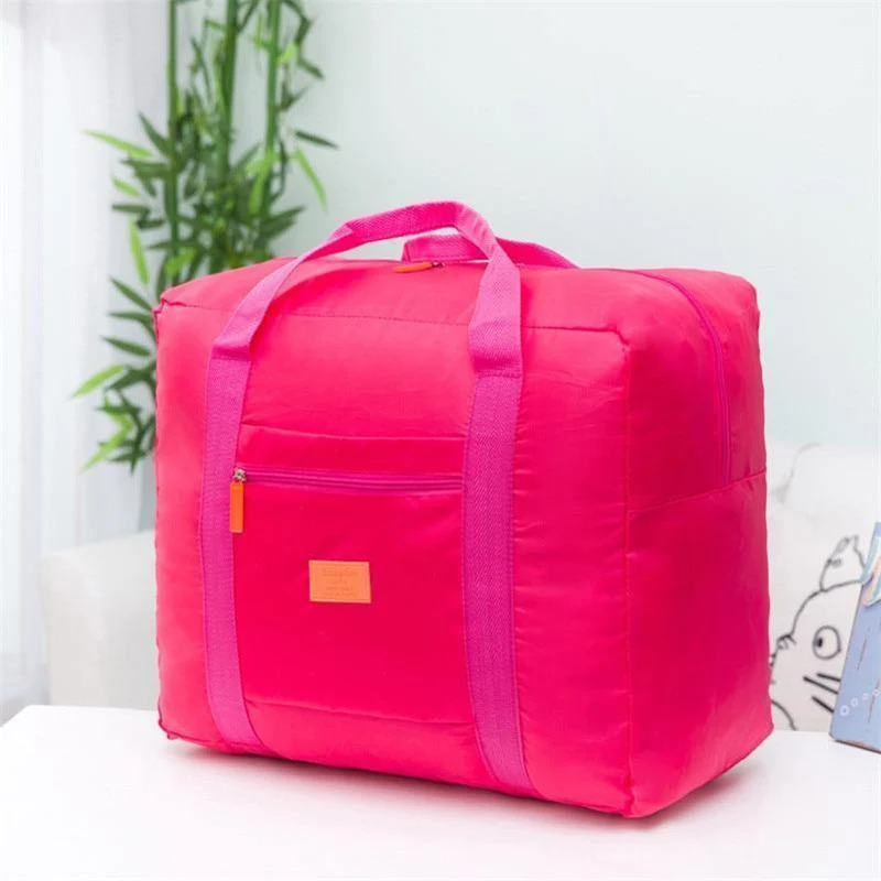 Mode Falten Tragbare Reisetasche Nylon Wasserdicht Reisenden Liebe Tasche Große Kapazität Hand Gepäck Tasche SNB003