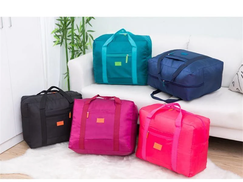 Mode Falten Tragbare Reisetasche Nylon Wasserdicht Reisenden Liebe Tasche Große Kapazität Hand Gepäck Tasche SNB003