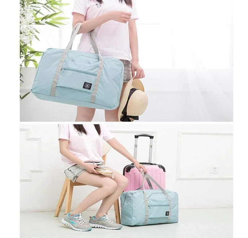 Reisetaschen Frauen Männer Große Kapazität Falten Reisetasche Organizer Verpackung Würfel Gepäck Mädchen Wochenende Tasche