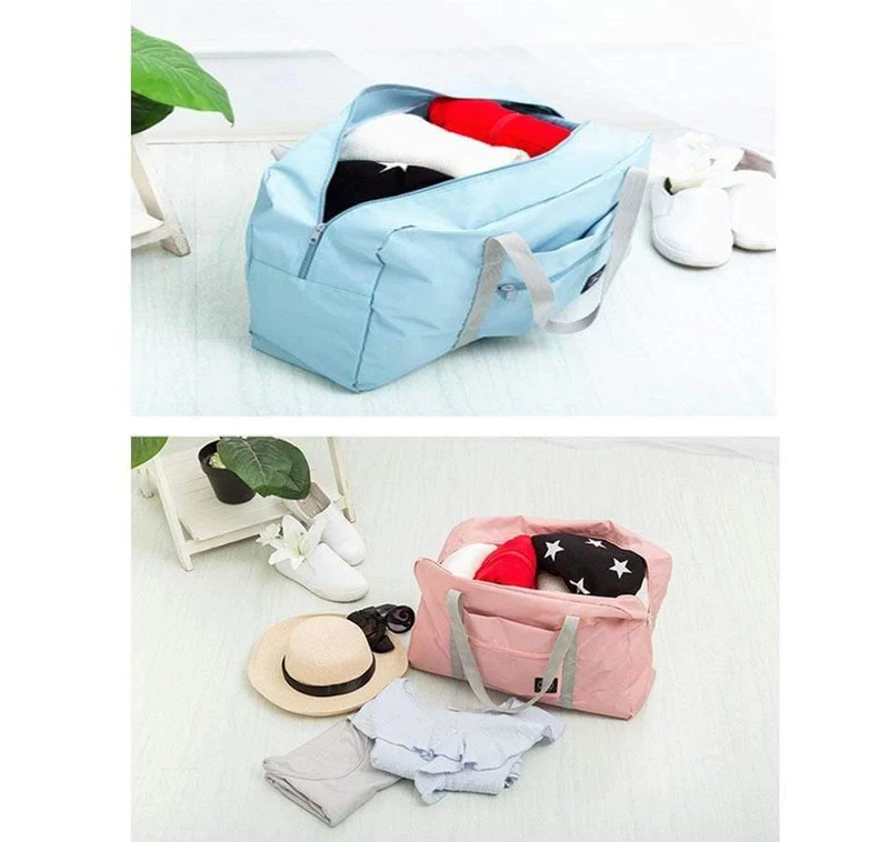 Reisetaschen Frauen Männer Große Kapazität Falten Reisetasche Organizer Verpackung Würfel Gepäck Mädchen Wochenende Tasche