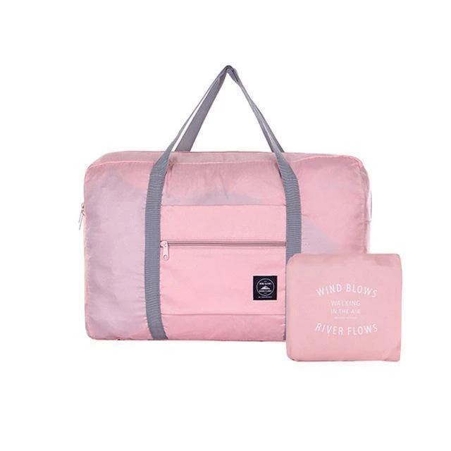 Wasserdichte Nylon Reisetaschen Organizer Verpackung Würfel Frauen Männer Große Kapazität Falten Reisetasche Gepäck Mädchen urlaub Tasche