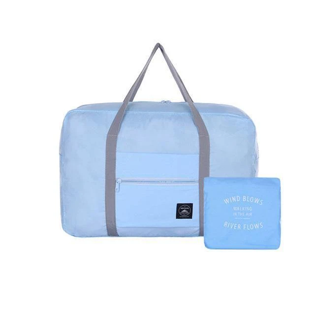 Wasserdichte Nylon Reisetaschen Organizer Verpackung Würfel Frauen Männer Große Kapazität Falten Reisetasche Gepäck Mädchen urlaub Tasche