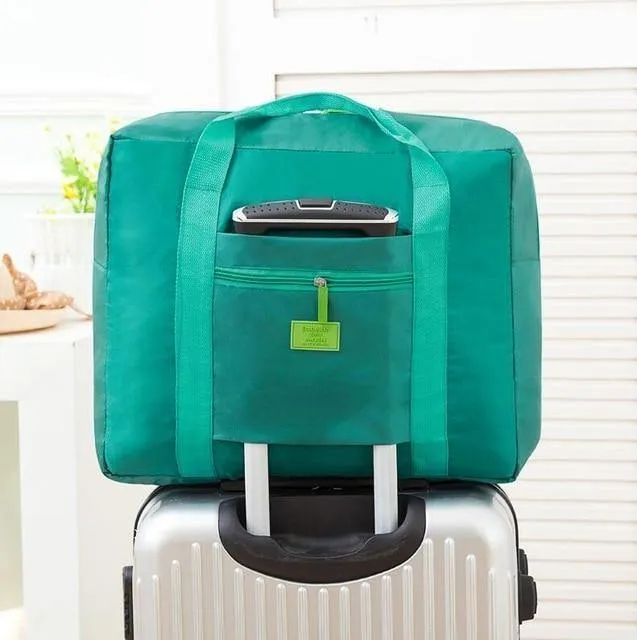 Wasserdichte Nylon Reisetaschen Organizer Verpackung Würfel Frauen Männer Große Kapazität Falten Reisetasche Gepäck Mädchen urlaub Tasche