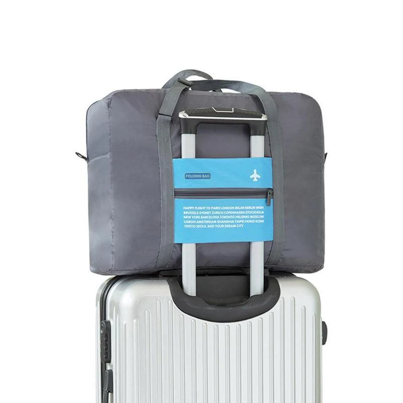 Wasserdichte Nylon Reisetaschen Organizer Verpackung Würfel Frauen Männer Große Kapazität Falten Reisetasche Gepäck Mädchen urlaub Tasche