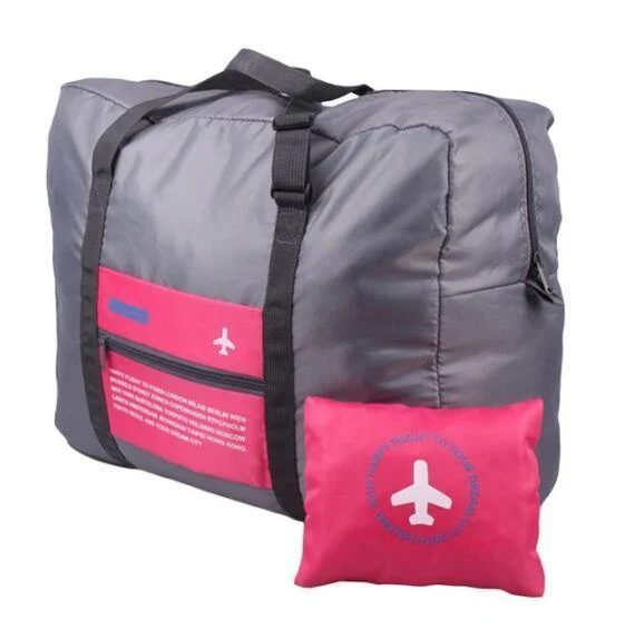 Wasserdichte Nylon Reisetaschen Organizer Verpackung Würfel Frauen Männer Große Kapazität Falten Reisetasche Gepäck Mädchen urlaub Tasche