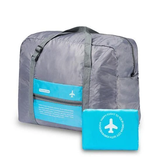 Wasserdichte Nylon Reisetaschen Organizer Verpackung Würfel Frauen Männer Große Kapazität Falten Reisetasche Gepäck Mädchen urlaub Tasche