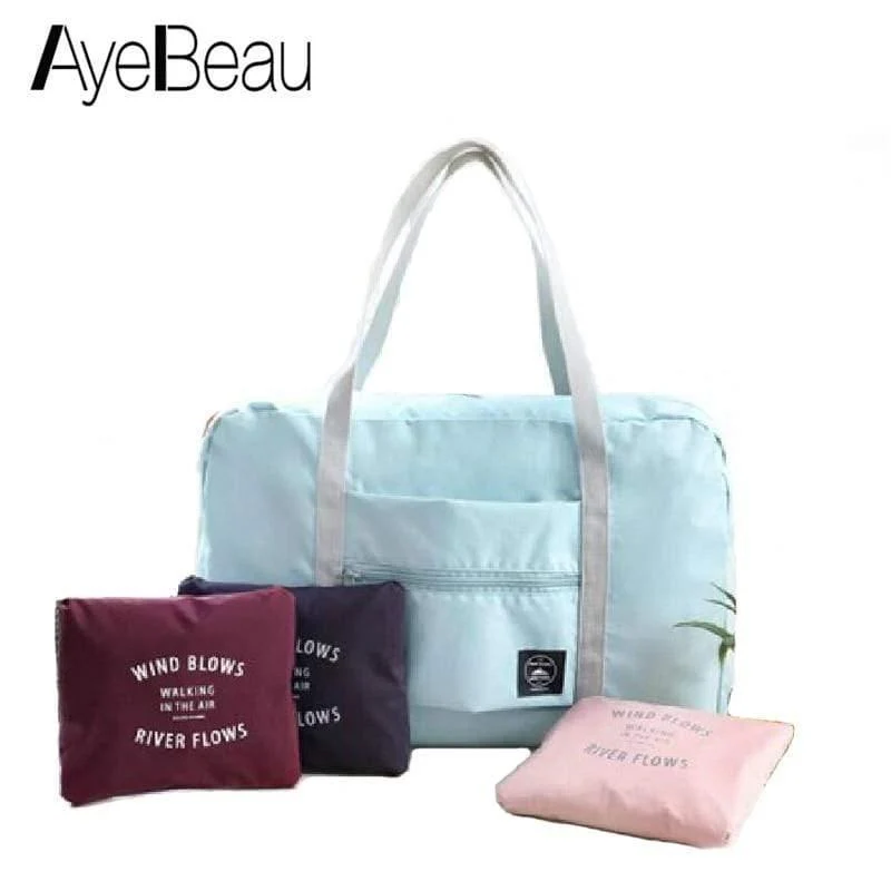 Voyage Weekend Duffel Handgepäck Duffle Nylon faltbare Damen Reisetasche weiblich große Kapazität Kabinenhandtasche