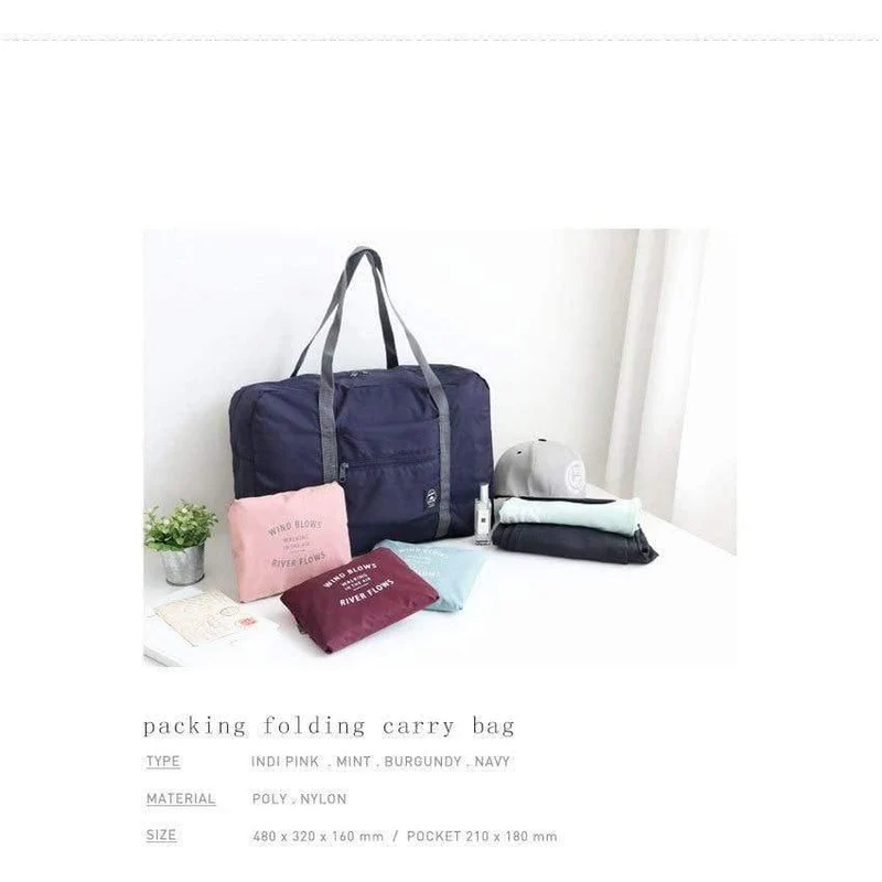 Voyage Weekend Duffel Handgepäck Duffle Nylon faltbare Damen Reisetasche weiblich große Kapazität Kabinenhandtasche