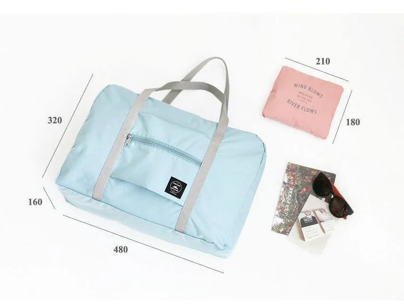 Voyage Weekend Duffel Handgepäck Duffle Nylon faltbare Damen Reisetasche weiblich große Kapazität Kabinenhandtasche