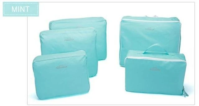 5PCS Set Mode Kleidung Organizer Reisetasche Große Kapazität Tasche Frauen Falttasche Unisex Gepäck Reisen Handtasche maßgeschneidert