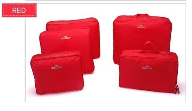 5PCS Set Mode Kleidung Organizer Reisetasche Große Kapazität Tasche Frauen Falttasche Unisex Gepäck Reisen Handtasche maßgeschneidert