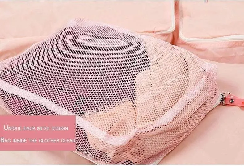 5PCS Set Mode Kleidung Organizer Reisetasche Große Kapazität Tasche Frauen Falttasche Unisex Gepäck Reisen Handtasche maßgeschneidert