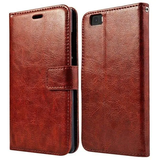 TOMKAS Brieftasche Ledertasche für Huawei P8 Lite 2015 Flip Cover Coque Telefonhüllen für Huawei P8 Lite 2015 mit Kartenhalter