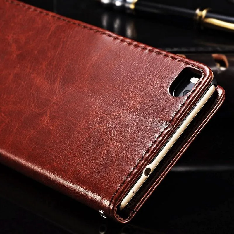 TOMKAS Brieftasche Ledertasche für Huawei P8 Lite 2015 Flip Cover Coque Telefonhüllen für Huawei P8 Lite 2015 mit Kartenhalter
