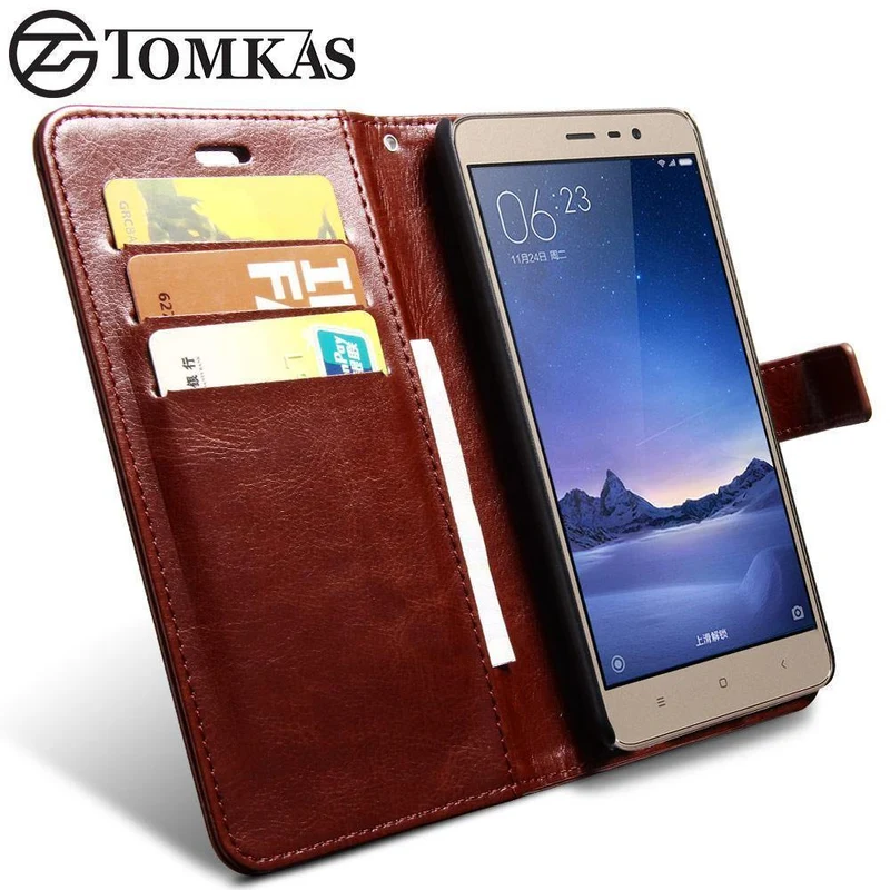 Xiaomi Redmi Note 3 Pro Hülle Redmi Note 3 Hülle TOMKAS Flip Leder Brieftasche Hülle für Xiaomi Redmi Note 3 Pro Prime Telefon