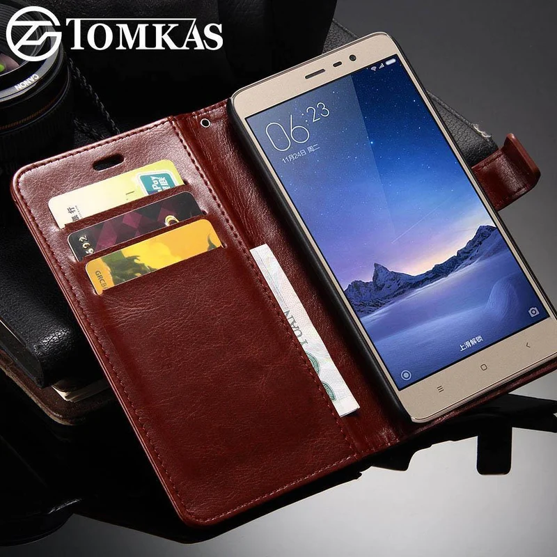 Xiaomi Redmi Note 3 Pro Hülle Redmi Note 3 Hülle TOMKAS Flip Leder Brieftasche Hülle für Xiaomi Redmi Note 3 Pro Prime Telefon