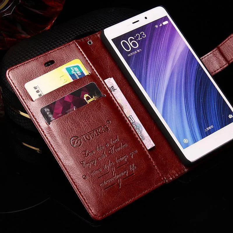 TOMKAS Telefon Fall Für Coque Xiaomi Redmi 4 Pro Redmi 4 Fällen Flip Leder Abdeckung Brieftasche Fall Für Xiaomi Redmi 4 4Pro Prime