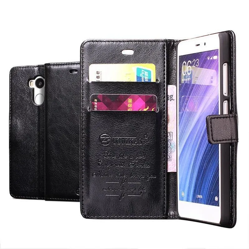 TOMKAS Telefon Fall Für Coque Xiaomi Redmi 4 Pro Redmi 4 Fällen Flip Leder Abdeckung Brieftasche Fall Für Xiaomi Redmi 4 4Pro Prime