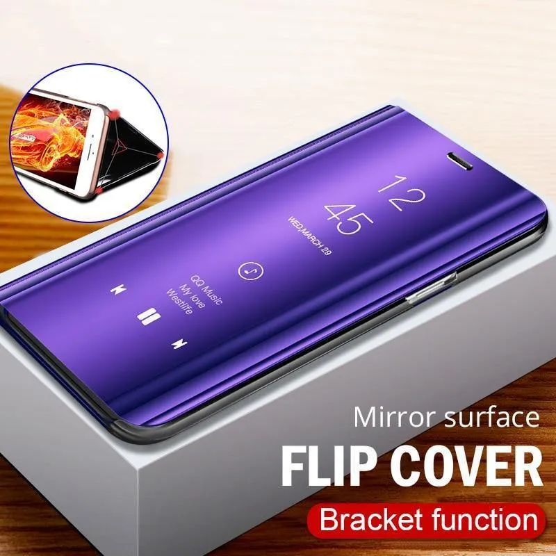 Smart Mirror Flip-Telefonhülle für Samsung Galaxy S9 S8 S7 S6 Edge Plus View Cover für Note 9 8 J5 J7 A5 A6 A7 A8 2017 2018 Hülle