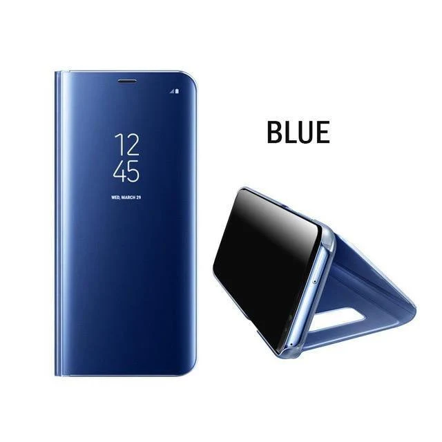 Smart Mirror Flip-Telefonhülle für Samsung Galaxy S9 S8 S7 S6 Edge Plus View Cover für Note 9 8 J5 J7 A5 A6 A7 A8 2017 2018 Hülle