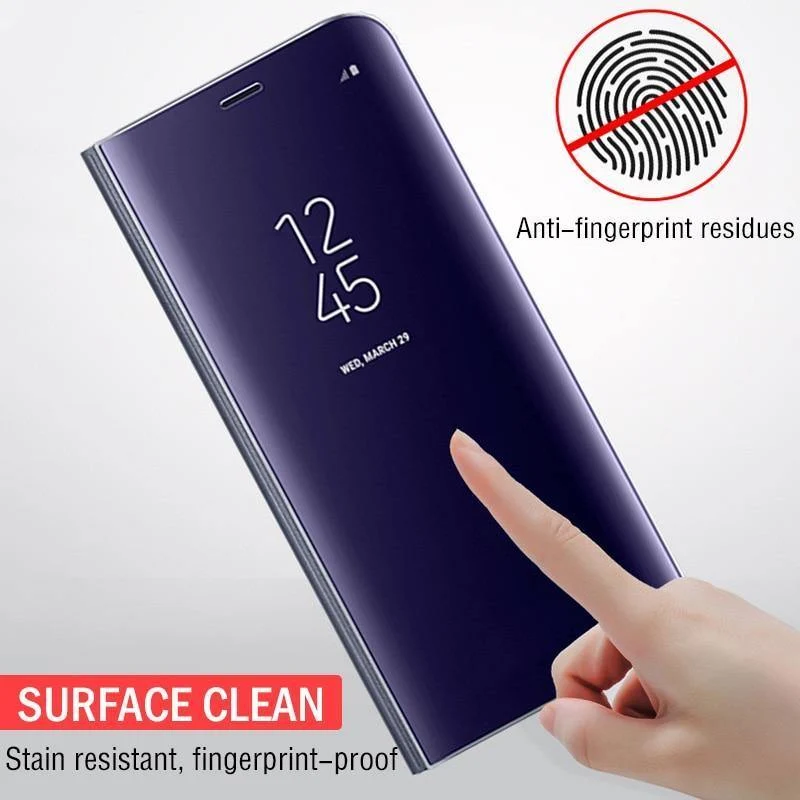 Smart Mirror Flip-Telefonhülle für Samsung Galaxy S9 S8 S7 S6 Edge Plus View Cover für Note 9 8 J5 J7 A5 A6 A7 A8 2017 2018 Hülle