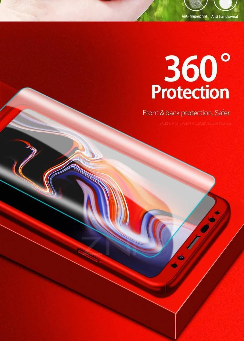 ZNP 360 Vollschutz-Telefonhülle für Samsung Galaxy Note 8 9 A3 A5 A7 Schutzhülle für Samsung S8 S9 Plus S7 Edge Note 9 8 Hüllen