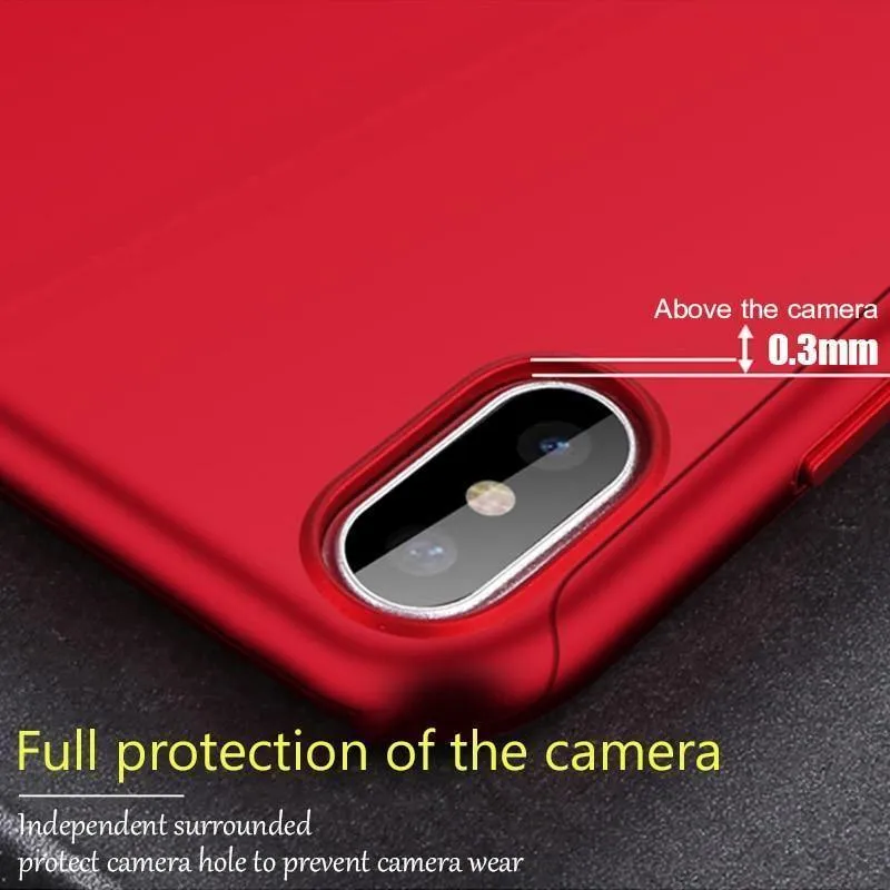 ZNP 360 Grad Stoßfeste Hülle für iPhone X XR XS Max 8 7 6 6s Plus Volle Abdeckung Telefonhülle für iPhone 6 6s 7 8 Hüllen mit Glas
