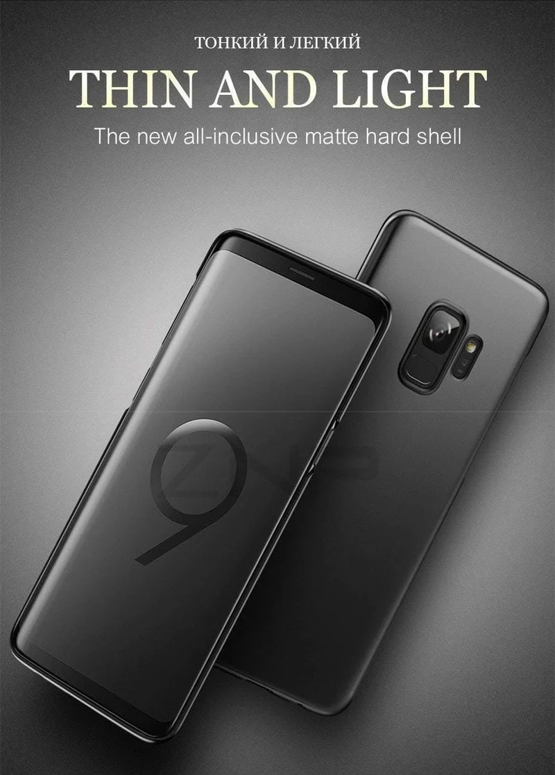 ZNP Luxuriöse, schlanke Schutzhülle für Samsung Galaxy S9, S8 Plus, Note 8, harte PC-Telefonabdeckung für Samsung S7 Edge, S7, S8, S9, Hülle