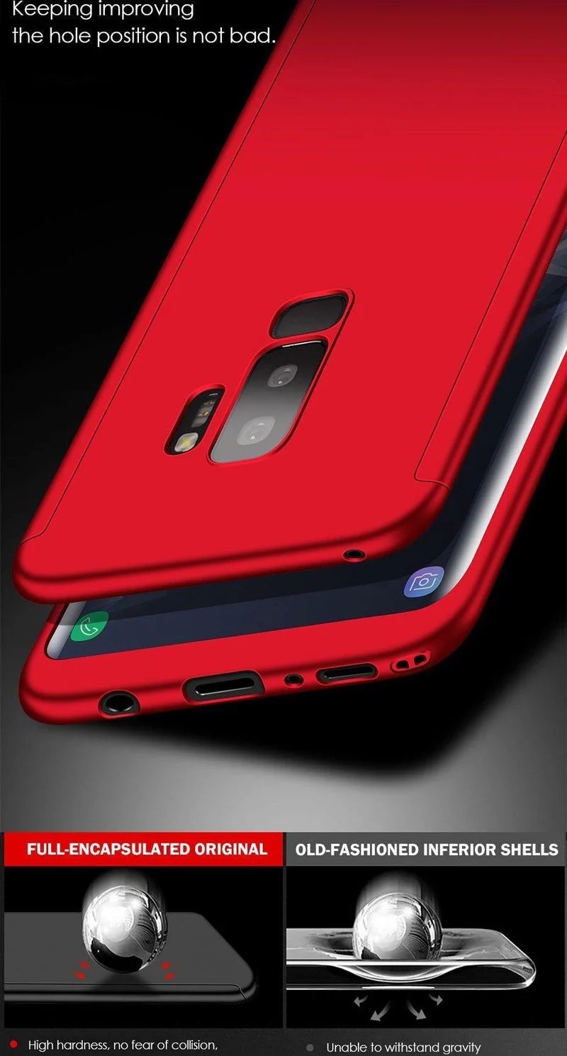ZNP Shockproof 360 Degree Cases For Samsung Galaxy Note 9 8 S9 S8 S10 Plus Case Phone Cover For Samsung S7 Edge S9 S8 S10 Case