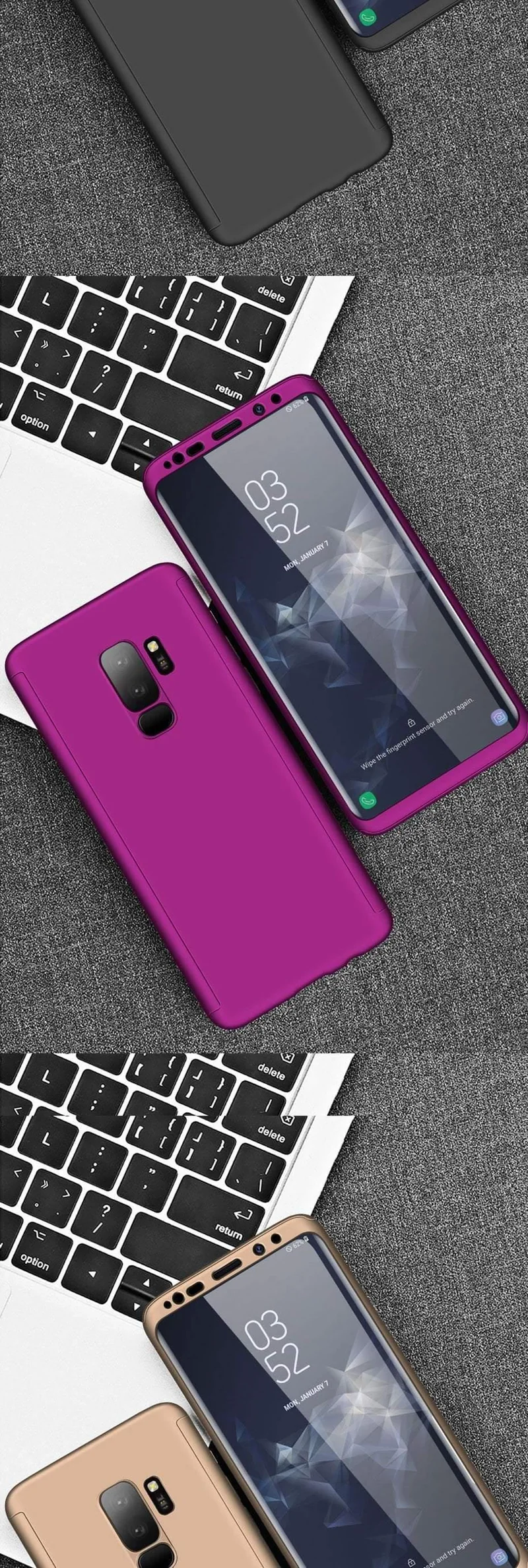 ZNP Shockproof 360 Degree Cases For Samsung Galaxy Note 9 8 S9 S8 S10 Plus Case Phone Cover For Samsung S7 Edge S9 S8 S10 Case