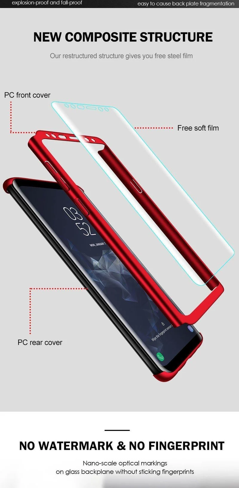 ZNP Shockproof 360 Degree Cases For Samsung Galaxy Note 9 8 S9 S8 S10 Plus Case Phone Cover For Samsung S7 Edge S9 S8 S10 Case