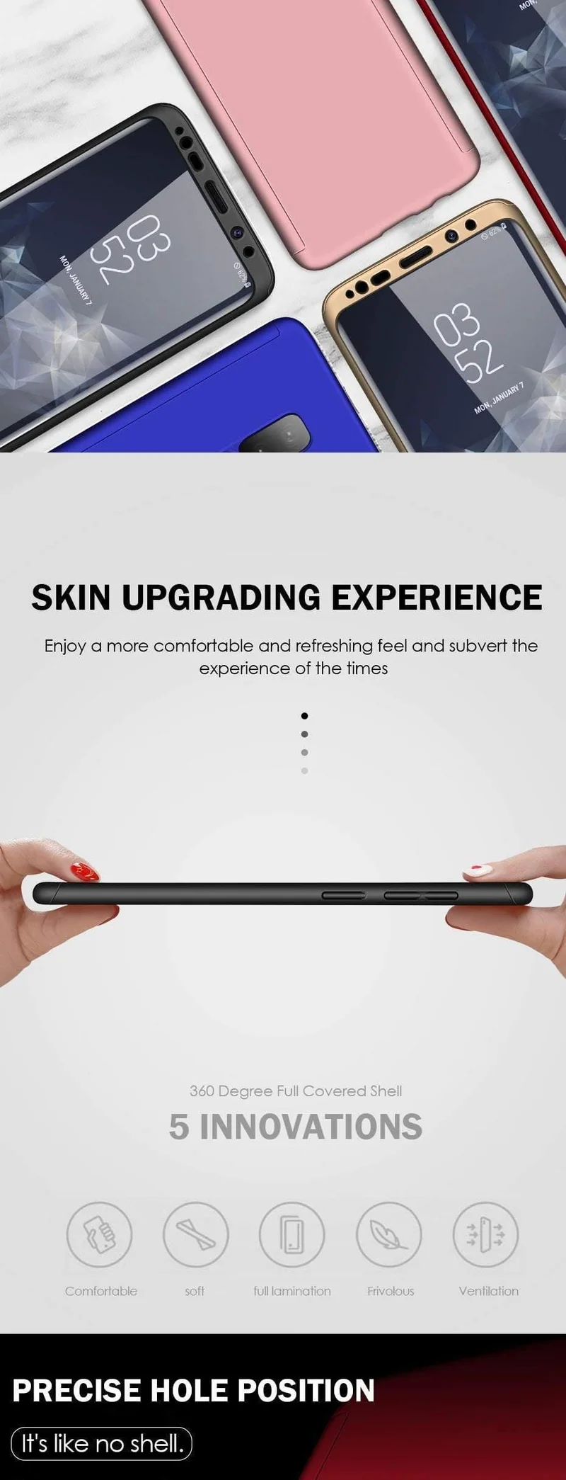 ZNP Shockproof 360 Degree Cases For Samsung Galaxy Note 9 8 S9 S8 S10 Plus Case Phone Cover For Samsung S7 Edge S9 S8 S10 Case