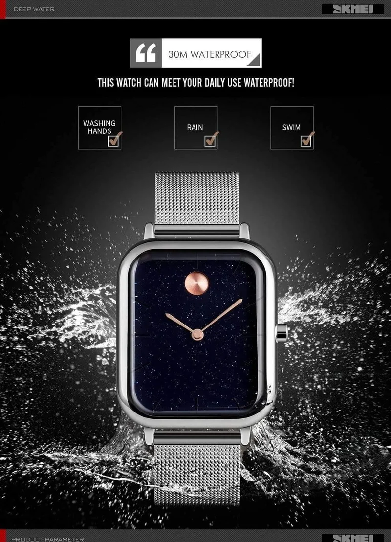 Luxus Liebhaber Uhren Quarz Kleid Frauen Männer Uhr Paare Armbanduhr Splitter Mesh Edelstahl Uhren Hombre 9187