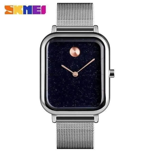 Luxus Liebhaber Uhren Quarz Kleid Frauen Männer Uhr Paare Armbanduhr Splitter Mesh Edelstahl Uhren Hombre 9187