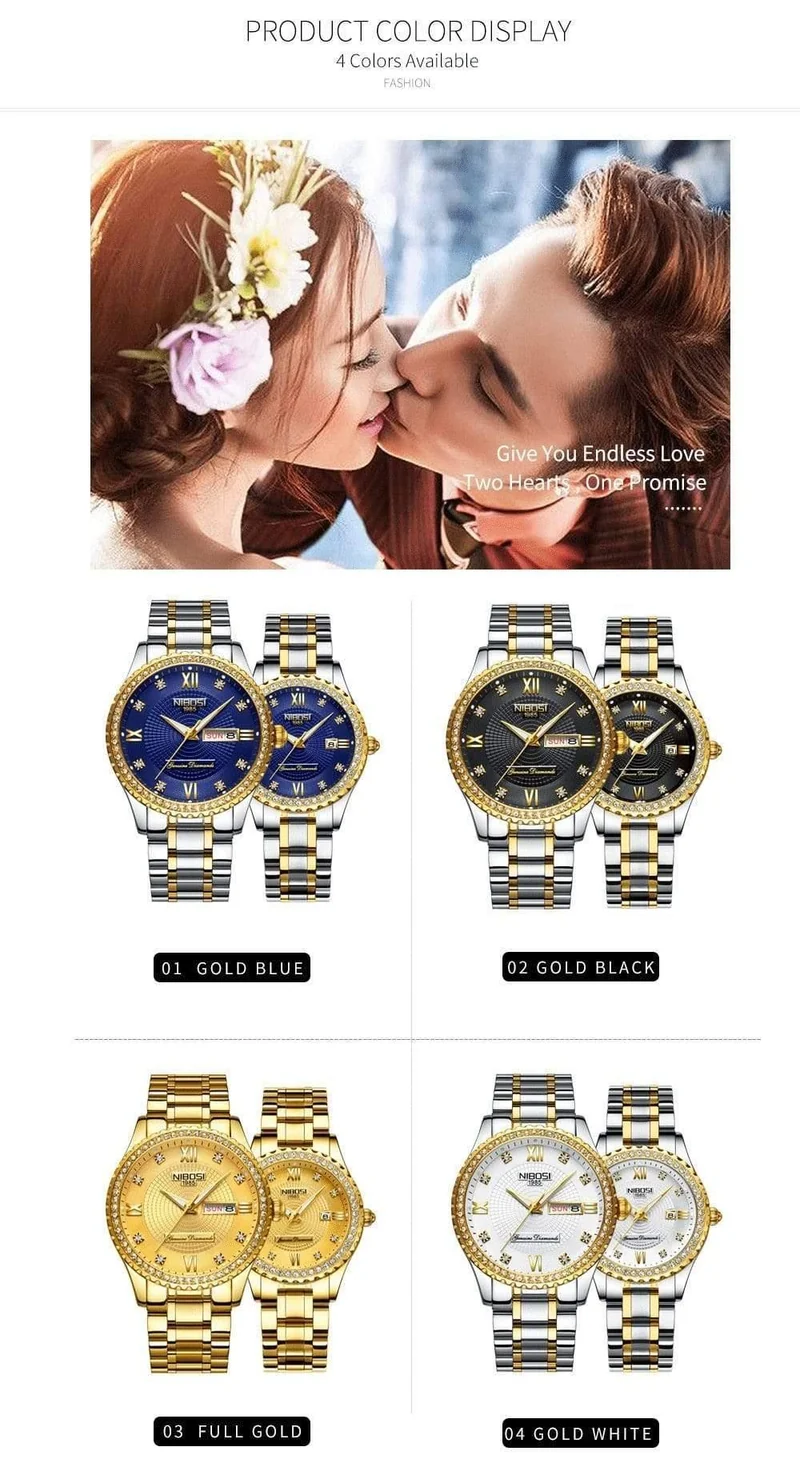 Paar Uhr Herren Uhren Top Marke Luxus Quarzuhr Frauen Uhr Damen Kleid Armbanduhr Mode Lässig Liebhaber Uhr